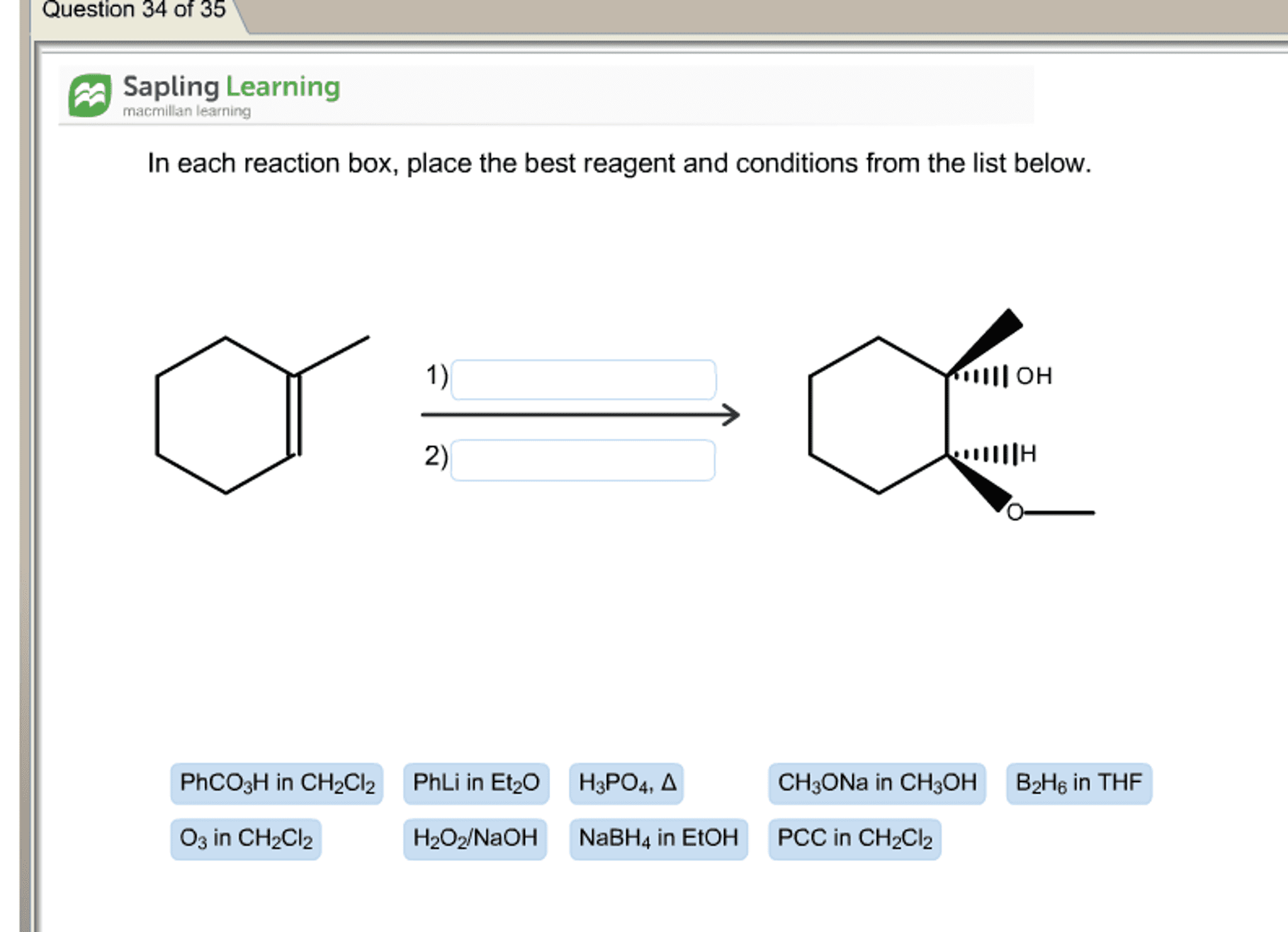 OneClass Question 34 Of 35 A Sapling Learning Macmillan Learning In