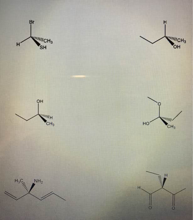 Oneclass Assign R S Configurations To Each Chiral Center In The