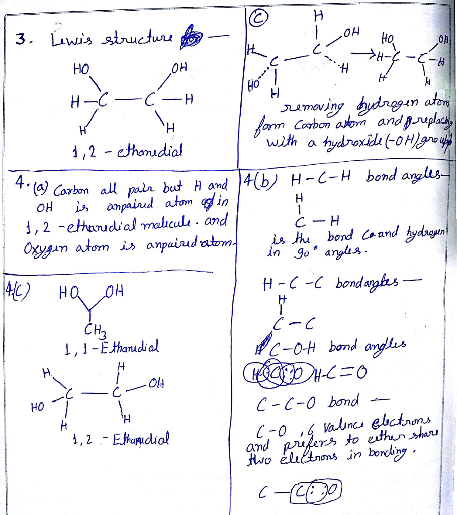 Oneclass C Does The Molecule Have Only One Unique Shape In 3 D Hint How Are The Hydrogen Atoms O