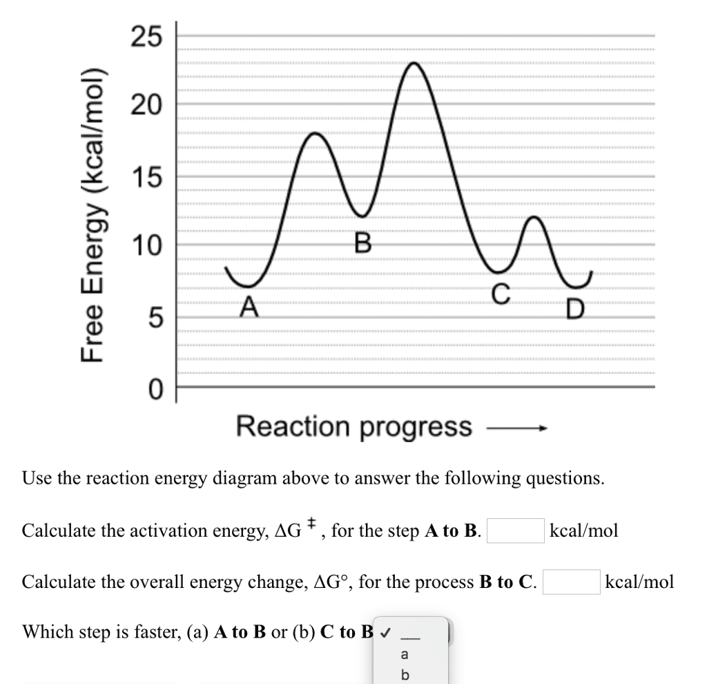 Oneclass 25 E E 15 C D 0 Reaction Progress Use The Reaction Energy Diagram Above To Answer The F