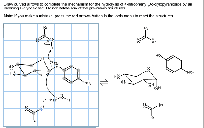 Oneclass Draw Curved Arrows To Complete The Mechanism For The Hydrolysis Of Nitrophenyl B D