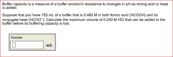Buffer capacity