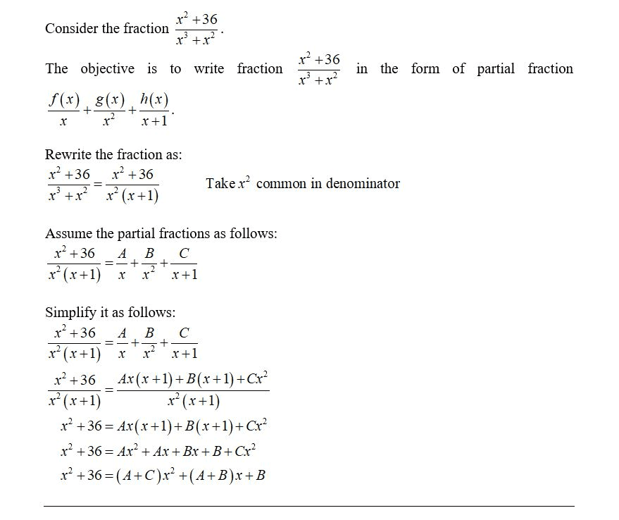 Oneclass The Partial Fraction Decomposition Of X2 36 X3 X2 Can Be Written In The Form Of F X