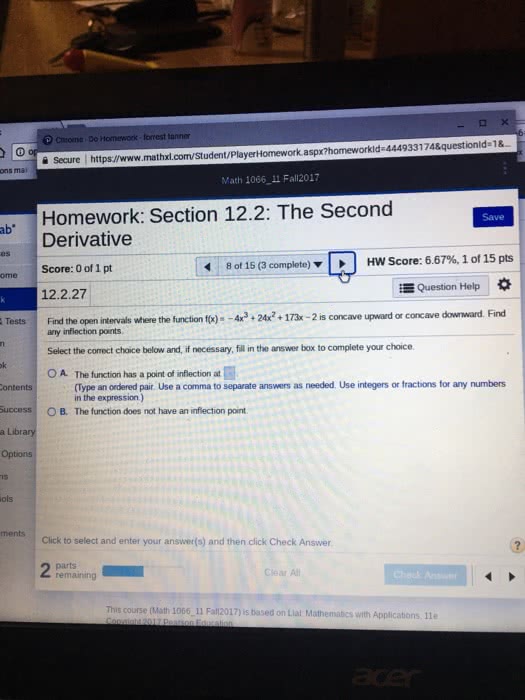 Oneclass Please Read Directions Thanks Homework Forrest Tonner I Secure L Www Mathal Com