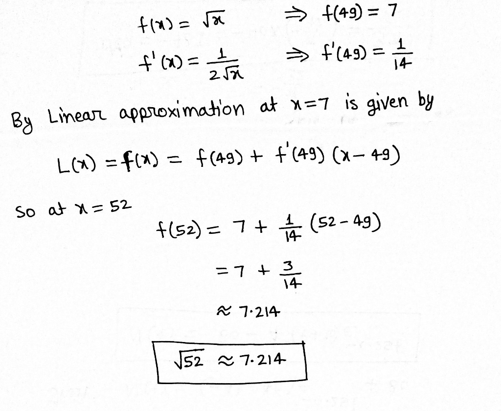 Oneclass This Question 1 Pt 13 Of 8 Complete A Thi Previous Question Use Linear Approximatio