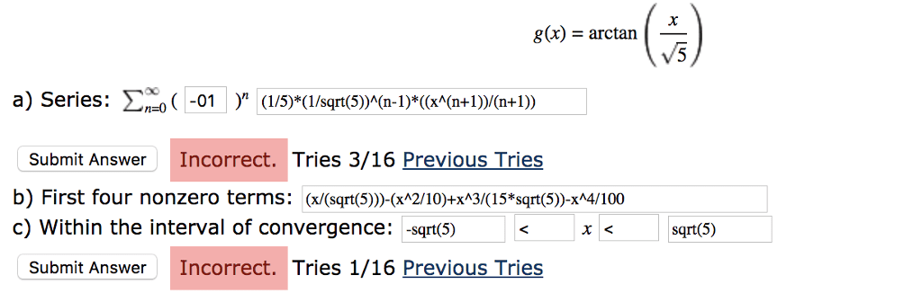 Oneclass A Determine The Series Of The Given Function In The First Box After The Summation Symbol